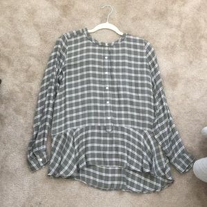 LOFT flannel tunic